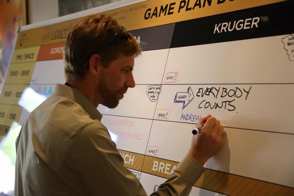 Andrew Kerr grabbing a slot on the Game Plan board