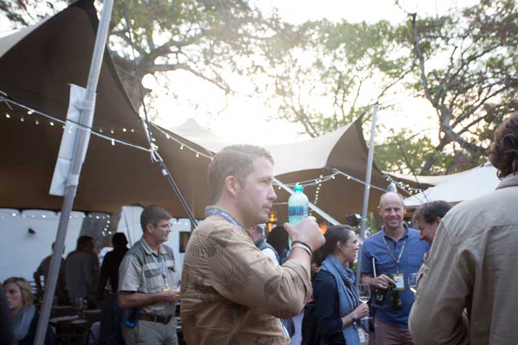 Dinner mingling at the Conservation Lab 2017